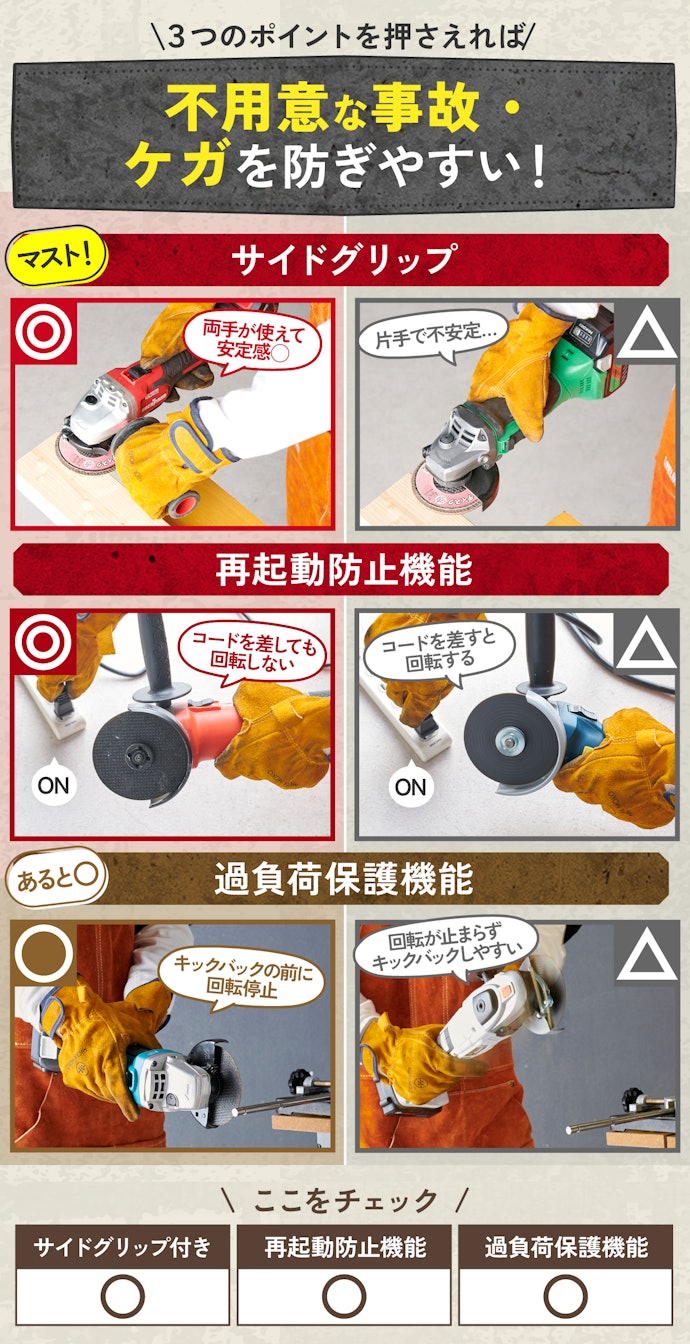 はじめてならなおさら、安全性に繋がる3つのポイントを押さえよう