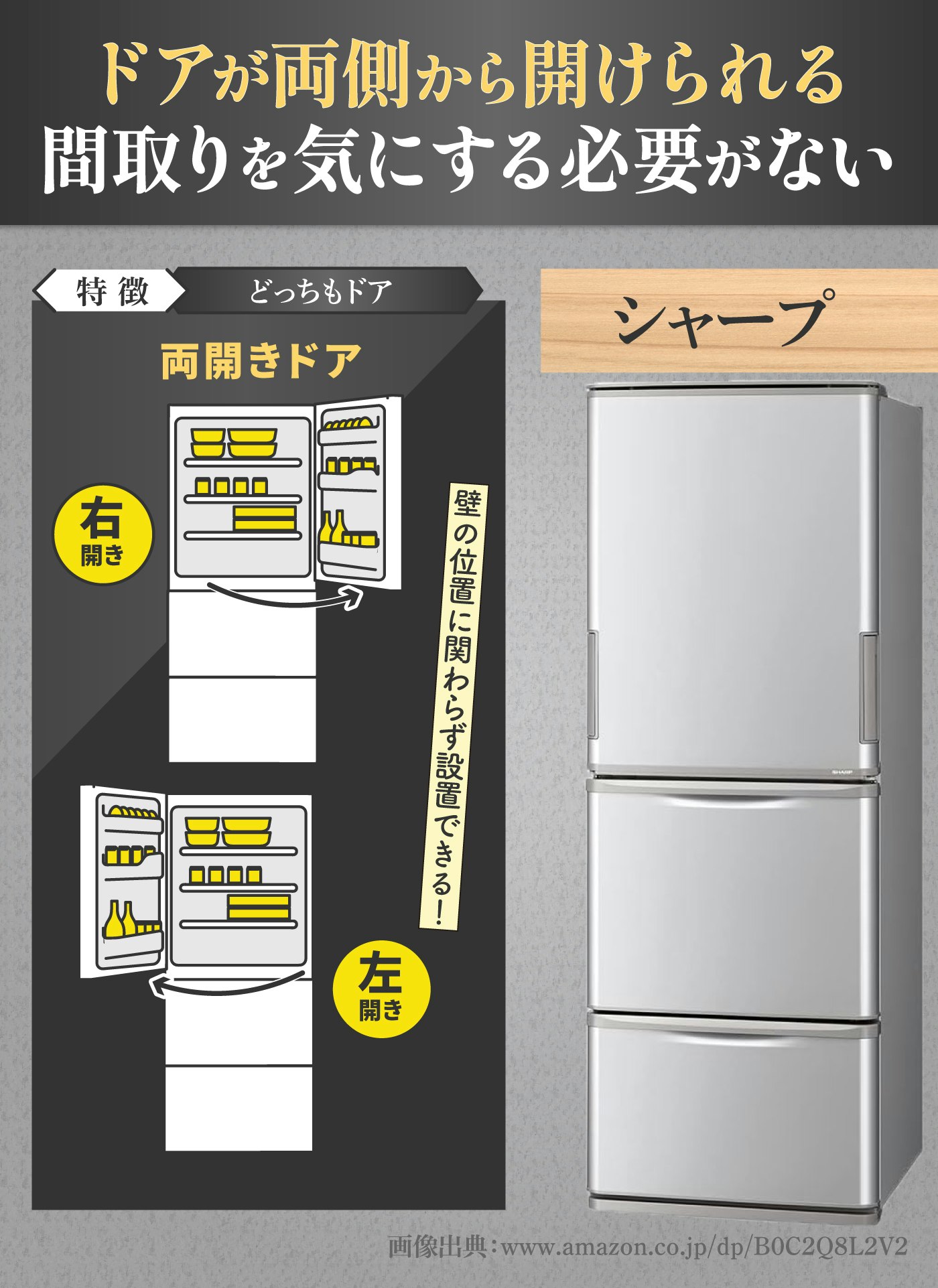 【先行販売】【kae様専用】シャープ両開き冷蔵庫(SHARP SJ-W352E) 冷蔵庫・冷凍庫