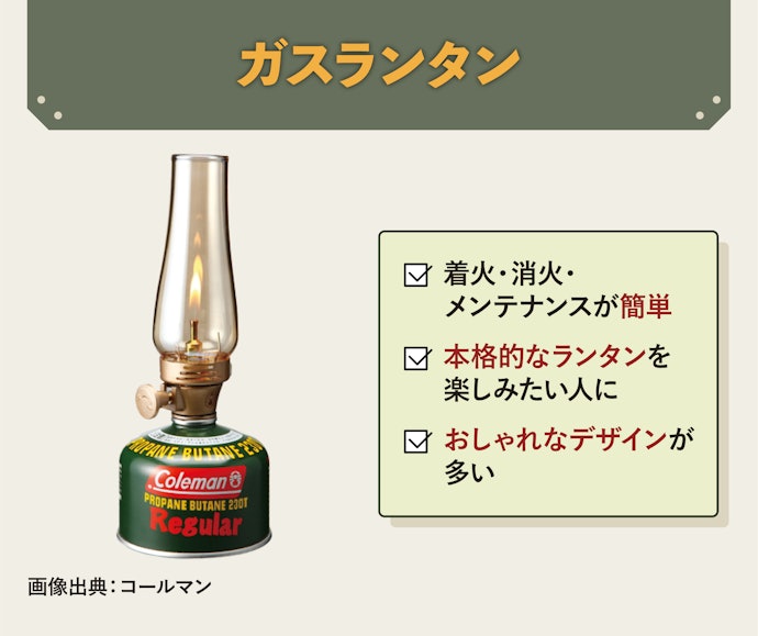 はじめて燃料系を使うなら「ガスランタン」