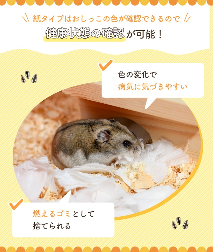 紙:ハムスターの健康管理をしたい人向け