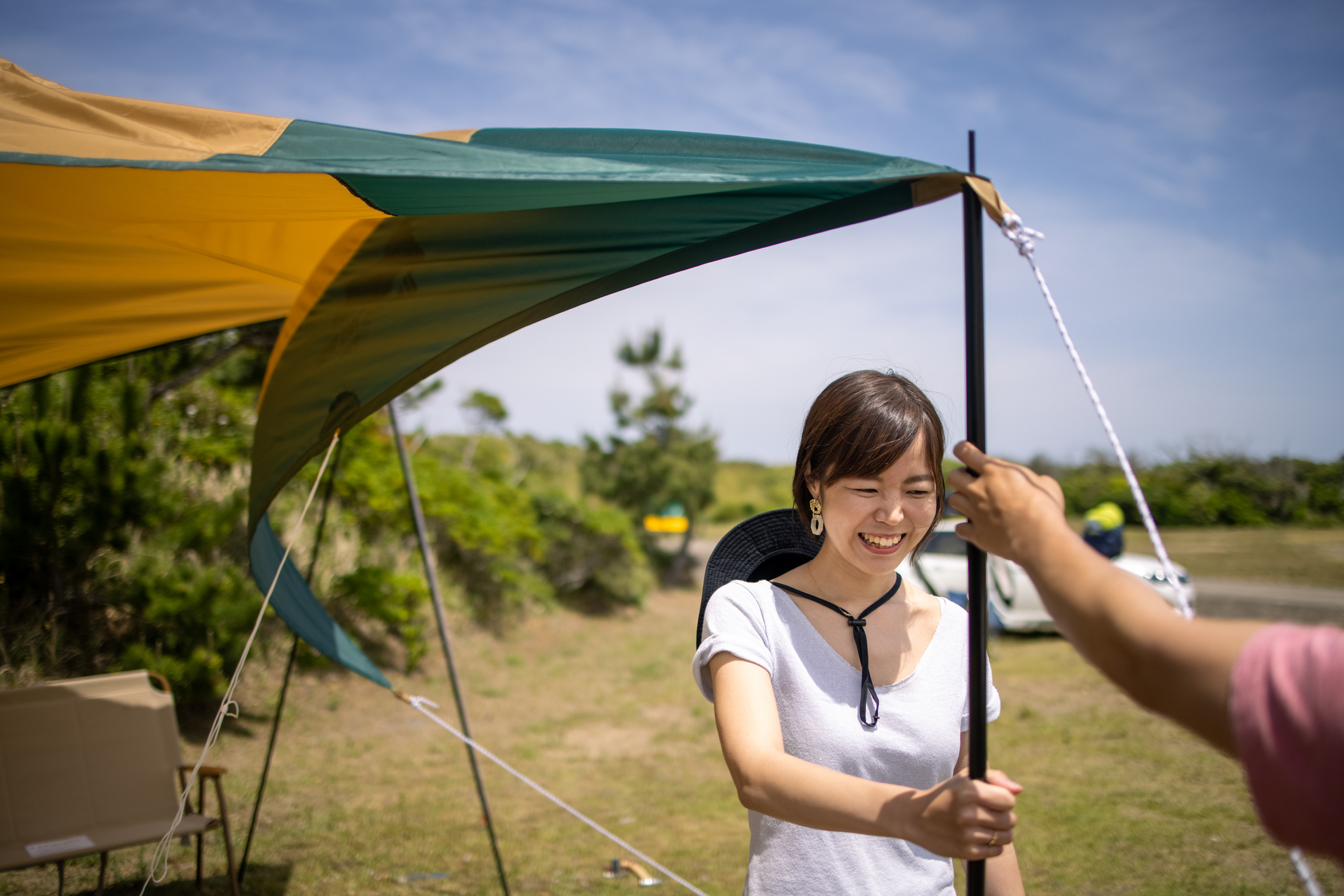 アウトレット☆送料無料 自在金具 ロープライナー キャンプ テント タープ ロープ貼り 組み立て