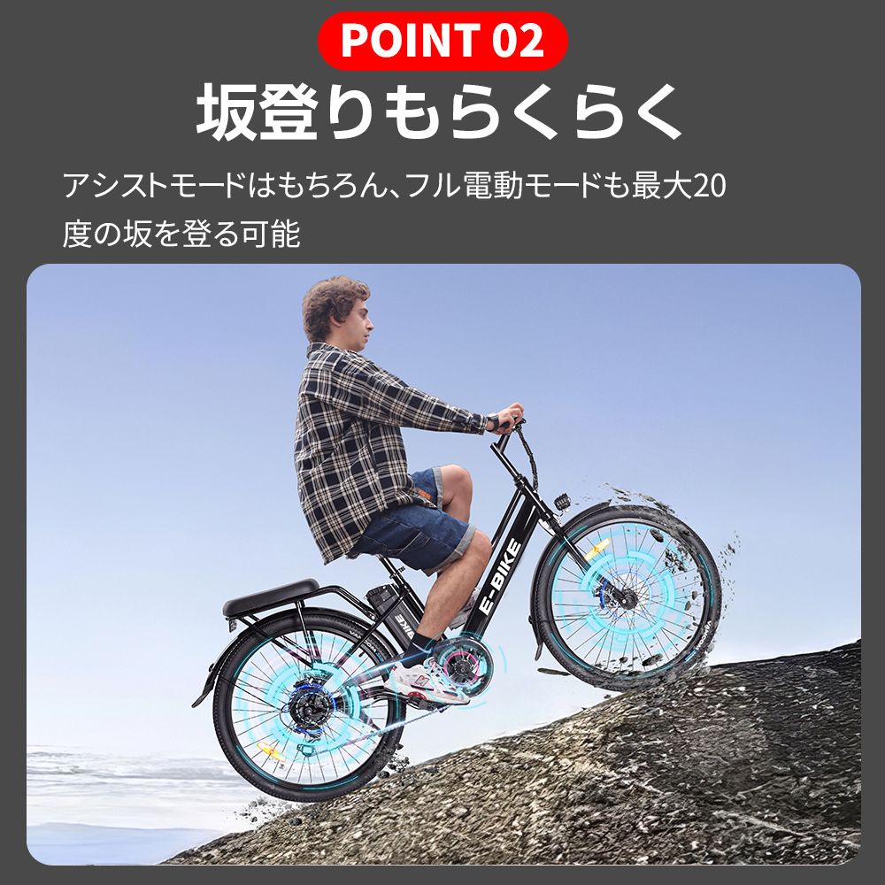 フル電動自転車 (高安全性の新モデル) 48V35ah・400W・40Km/h - 自転車本体