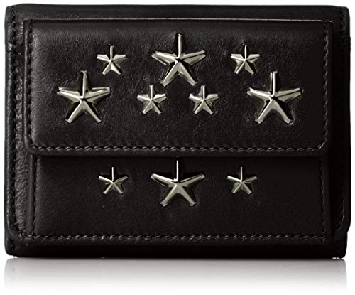 ジミーチュウ　LAWRENCE　二つ折り財布　スタースタッズ　ファスナーエンボス Amazon ファッション ジミーチュウ LAWRENCE 二つ折り財布