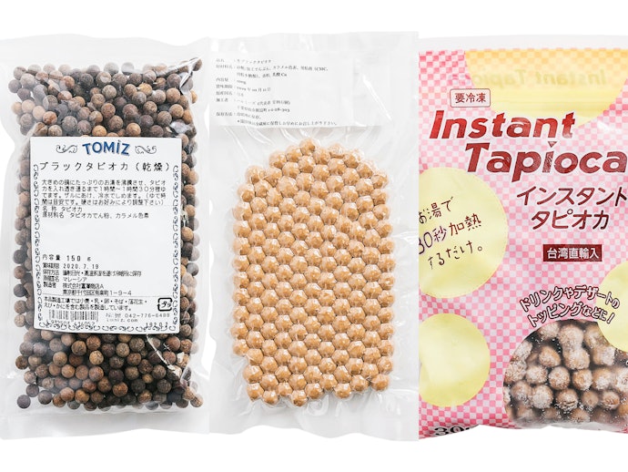 「乾燥タピオカ」と「生タピオカ」は用途で使い分けて