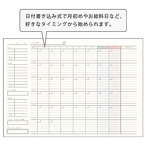 行動も把握するなら、家計簿手帳や日記との一体型も候補に入れよう