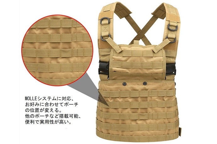 サバゲー初心者はまずMOLLEシステム対応ベストを!