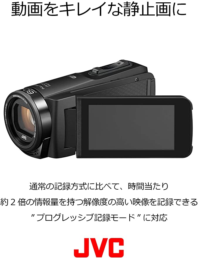 半額品 JVCKENWOOD JVC ビデオカメラ Everio R 防水 防塵 32GB内蔵メモリー シャインホワイト GZ-R480-W 