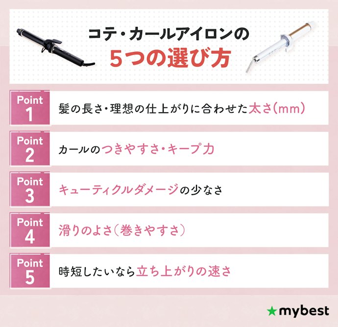 40mmのコテの選び方