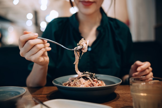 食感を楽しみたいなら、アマランサスの明太子風パスタにトライ