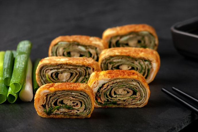 いつもの卵焼きに、海苔の佃煮で風味をプラス