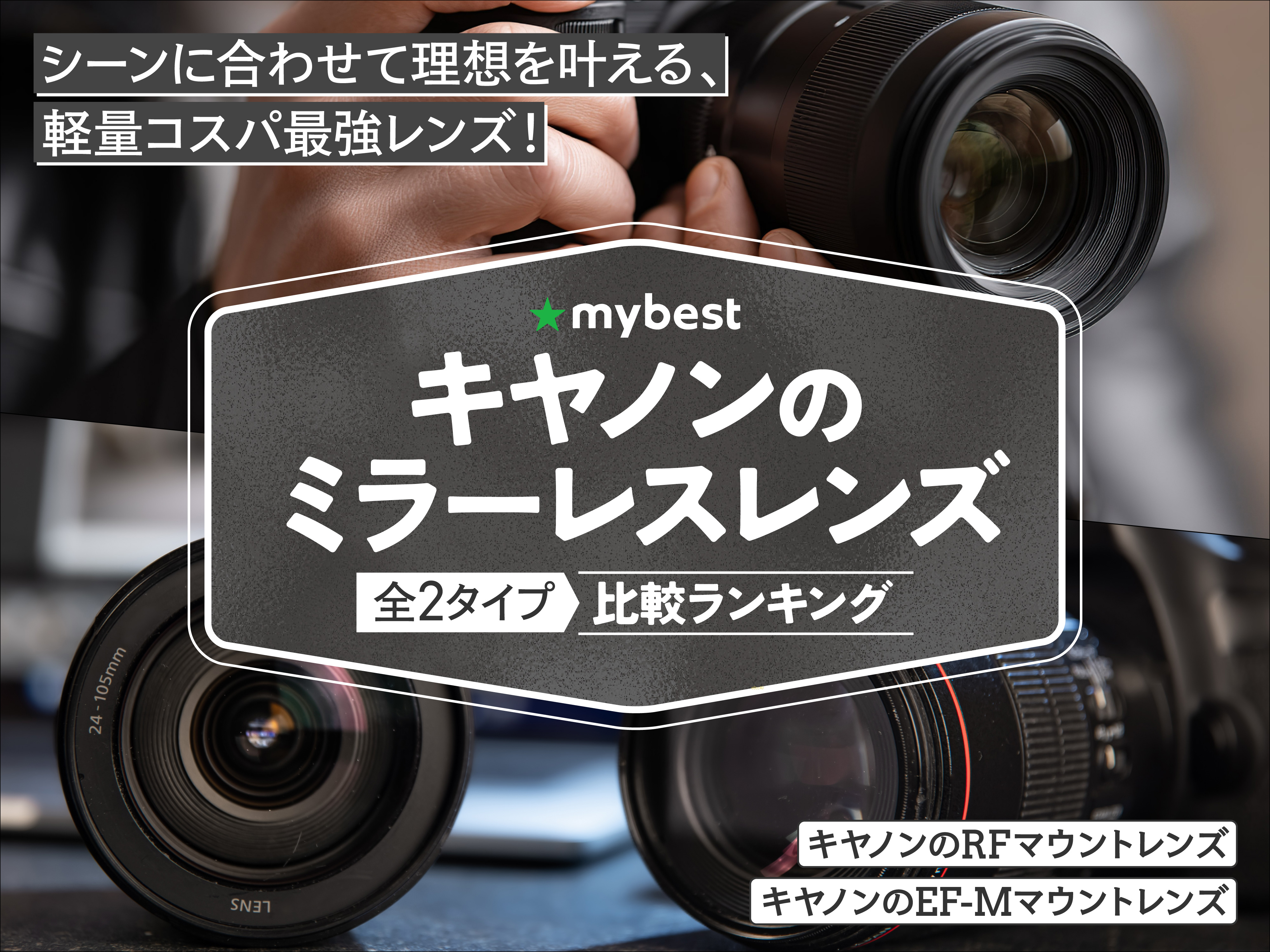 キヤノンのミラーレスレンズのおすすめ人気ランキング【2026年2月
