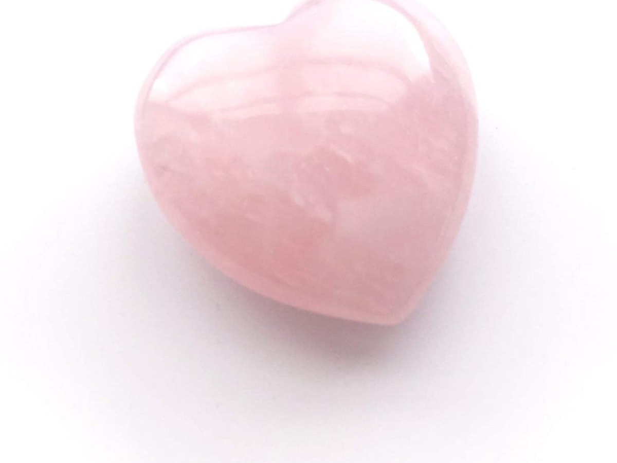 ローズ クォーツ】ハート シェイプ ④ スタンド付ブラジル産 ローズ クォーツ】ハート シェイプ ④ スタンド付ブラジル産