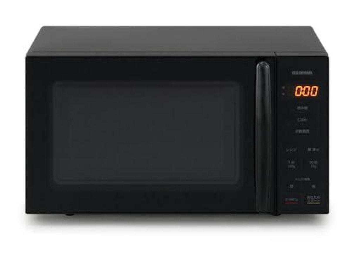 【atom】 電子レンジ MD-T100A 黒色 1a5dd1801522697d0371790e79618e