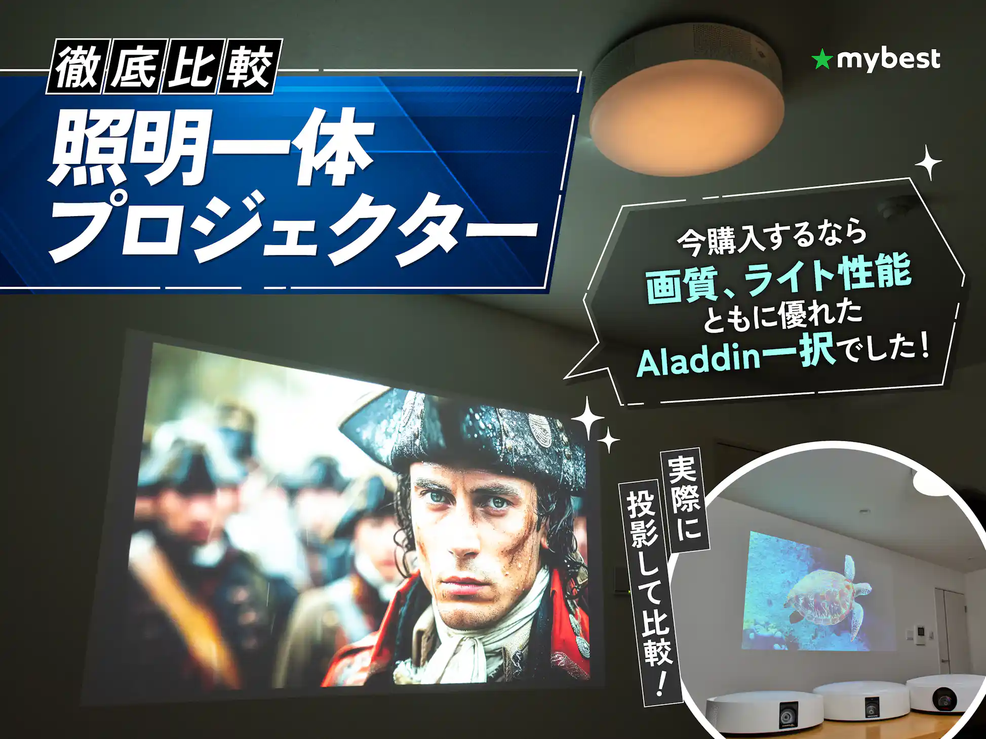 徹底比較】照明一体・シーリングライト型プロジェクターの 徹底比較】照明一体・シーリングライト型プロジェクターの