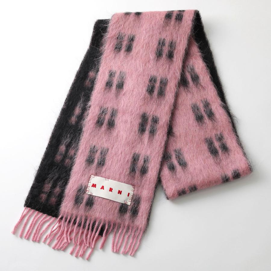 MARNI マルニ アルパカ ラベルロゴ マフラー ストール モヘア マルニの