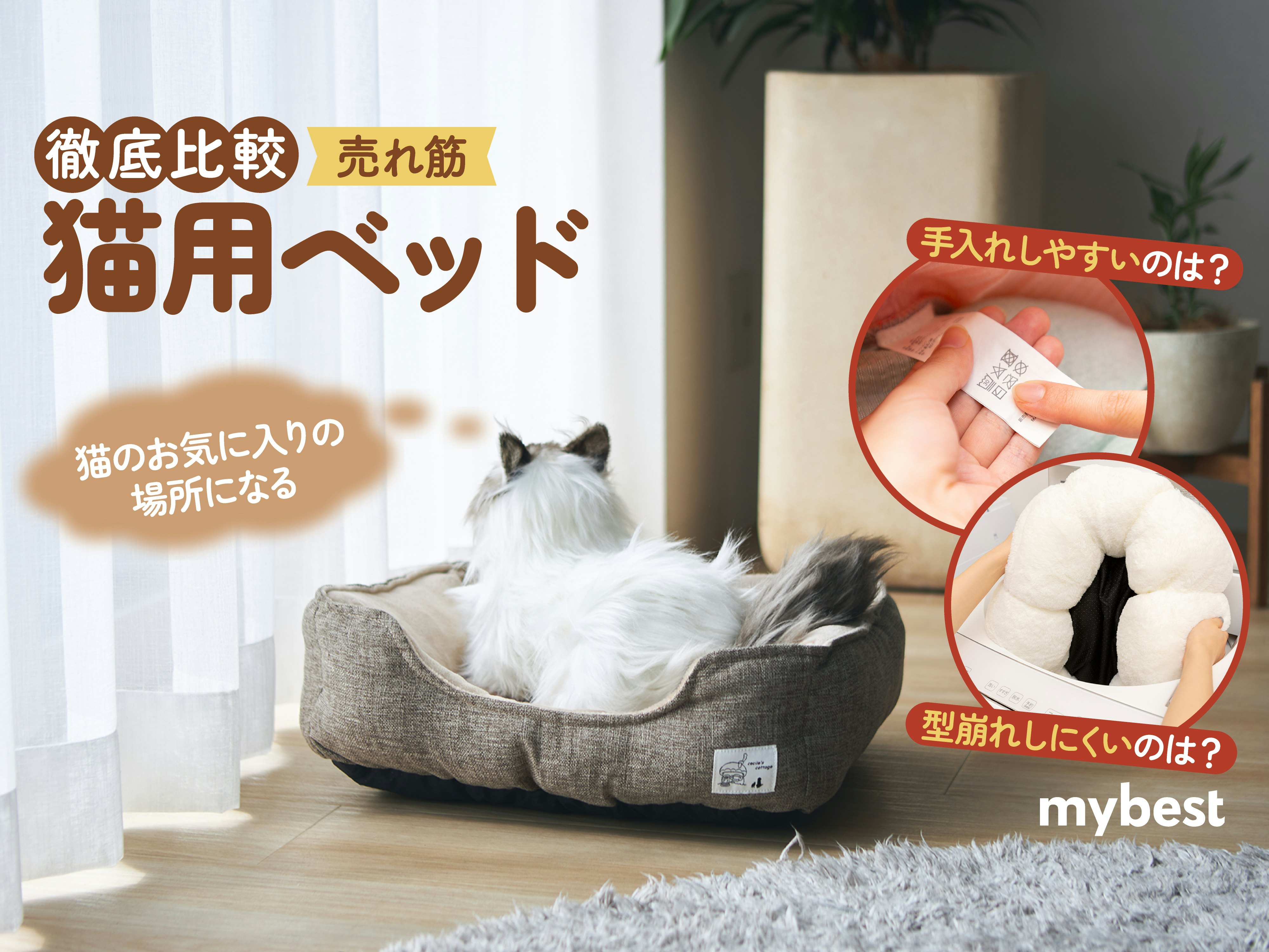 【徹底比較】猫用ベッドのおすすめ人気ランキング