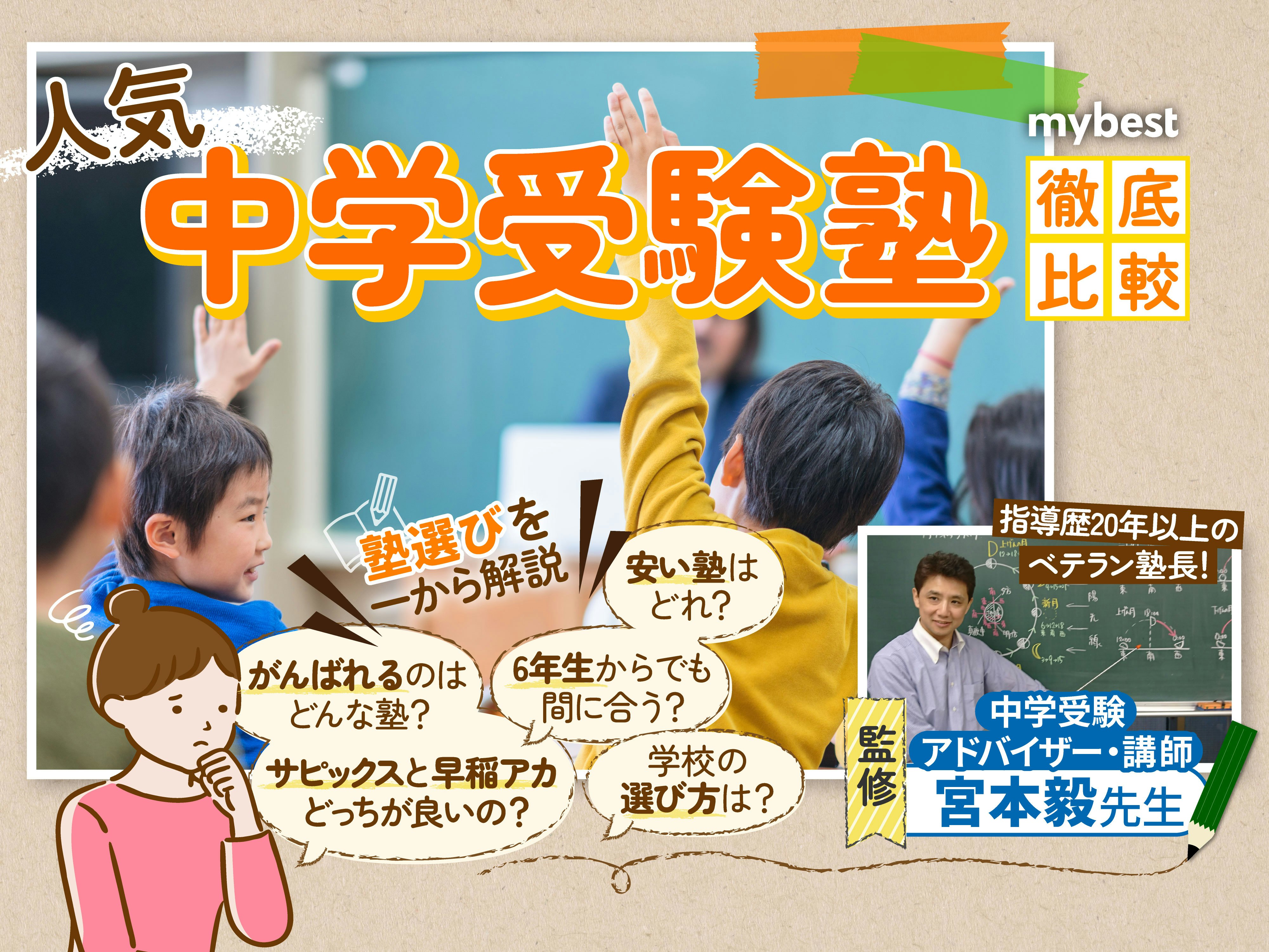 【徹底比較】中学受験塾のおすすめ人気ランキング