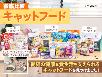 【徹底比較】キャットフードのおすすめ人気ランキング【ドライからウェット・子猫からシニアまで栄養・健康ケアを徹底比較|2025年12月】