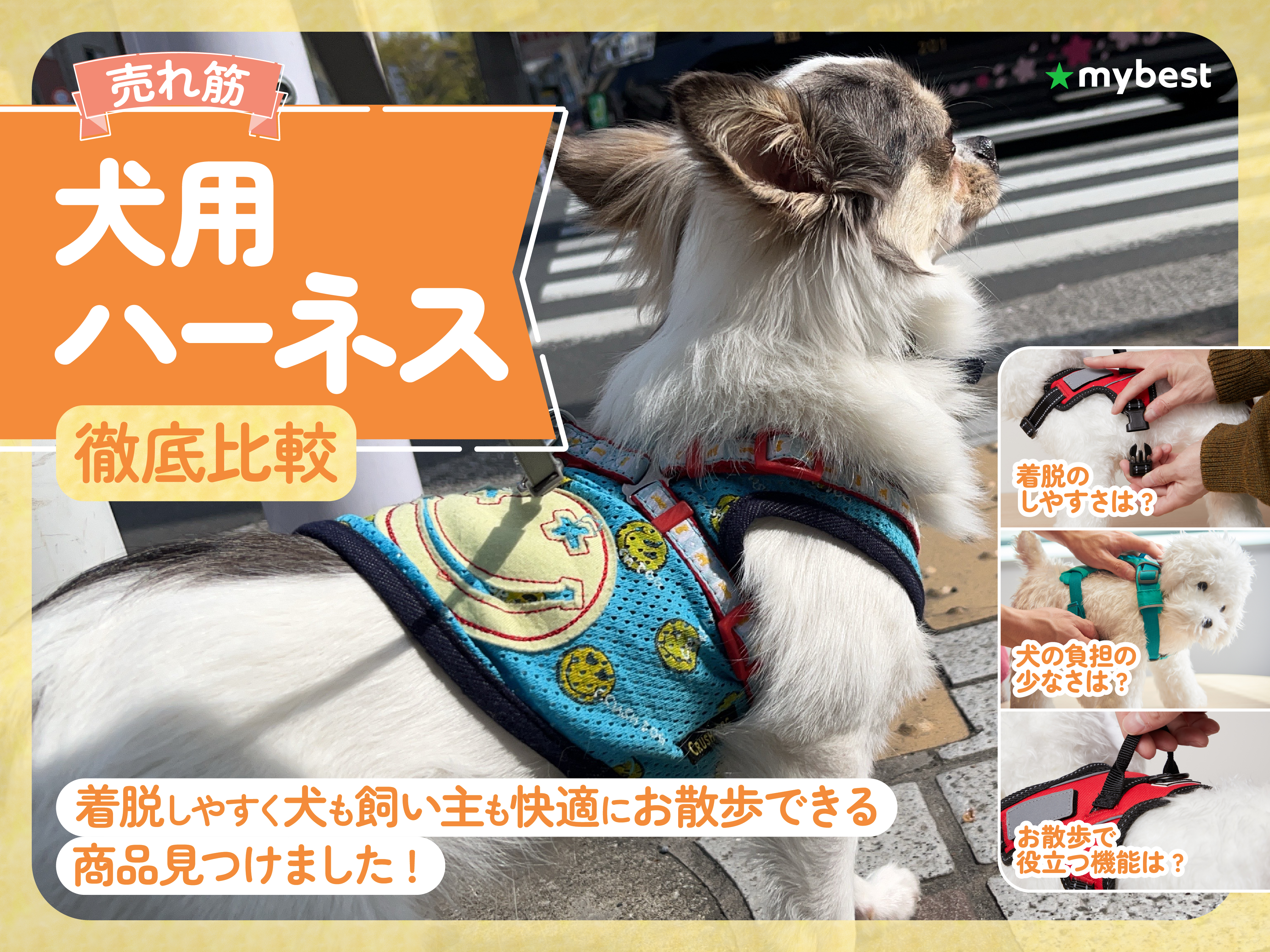 ペット用ハーネス＆リードセット 反射光ストリップ付きスエード ブルー M