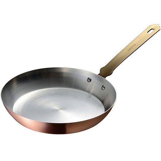 純銅フライパン約径30cm（内面錫メッキ無）板厚約2.0mm業務用