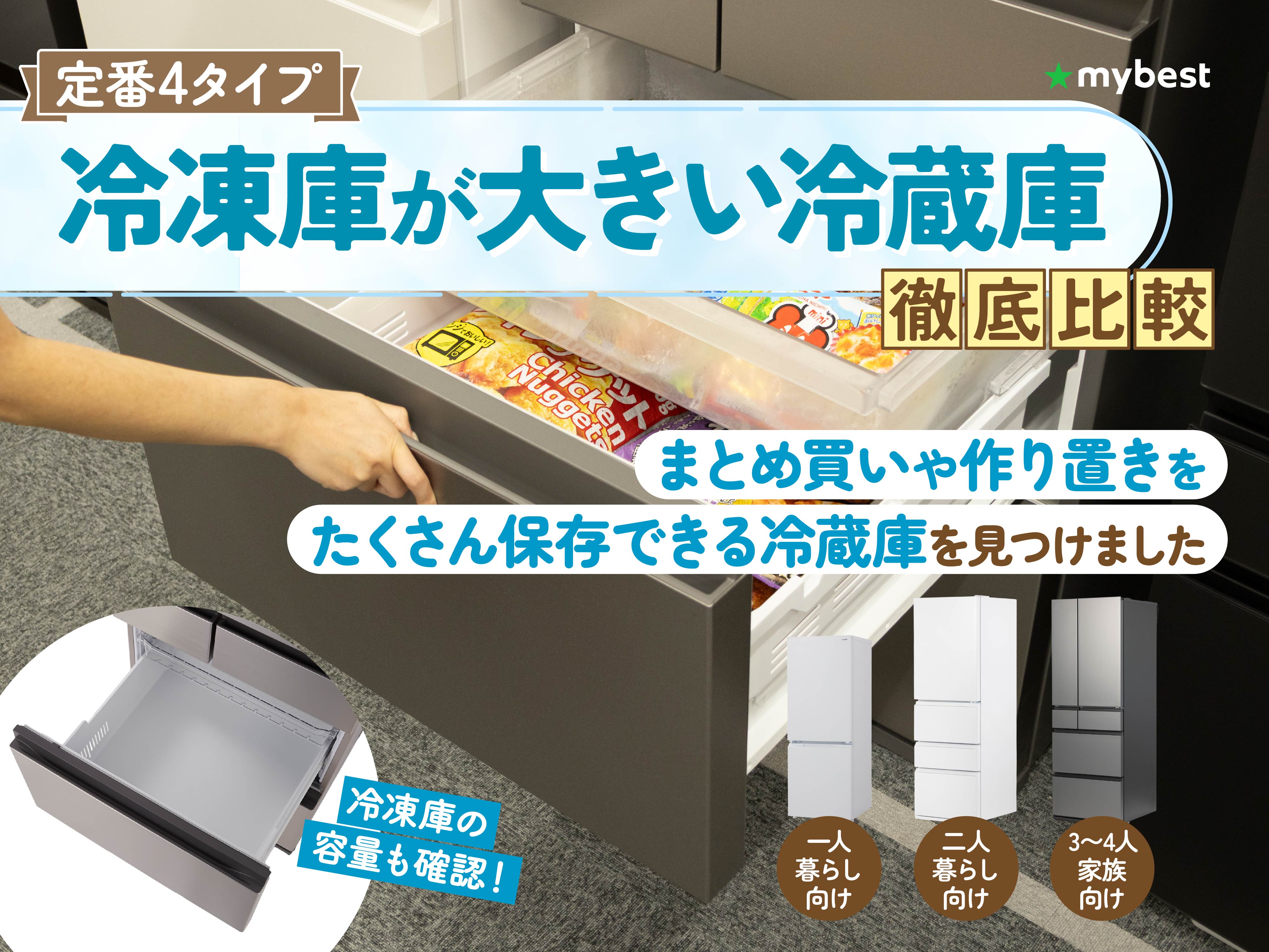 大きな冷蔵庫が必要な方必見 一人暮らしにおすすめの冷蔵庫とは？容量・選び方・失敗しないポイント