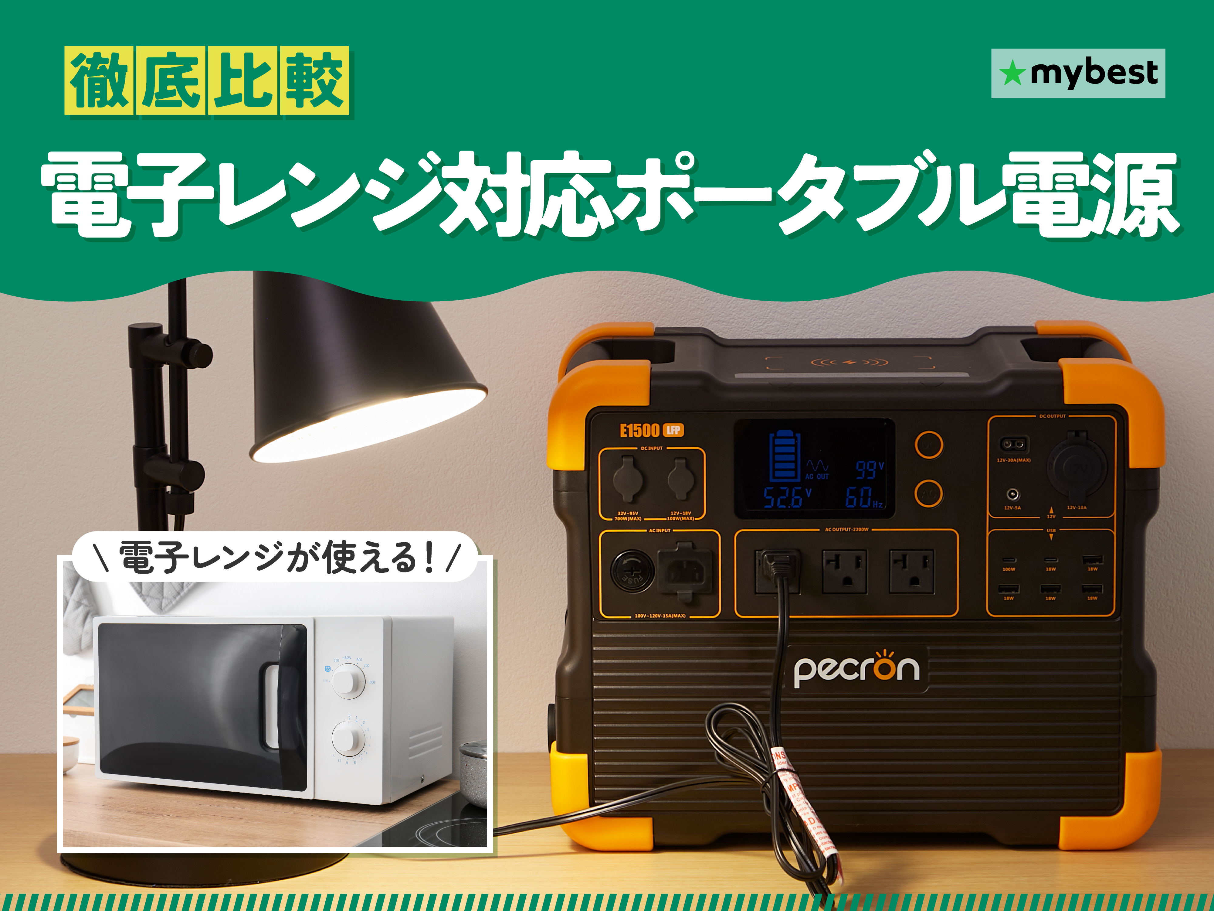 徹底比較】電子レンジ対応ポータブル電源のおすすめ人気ランキング