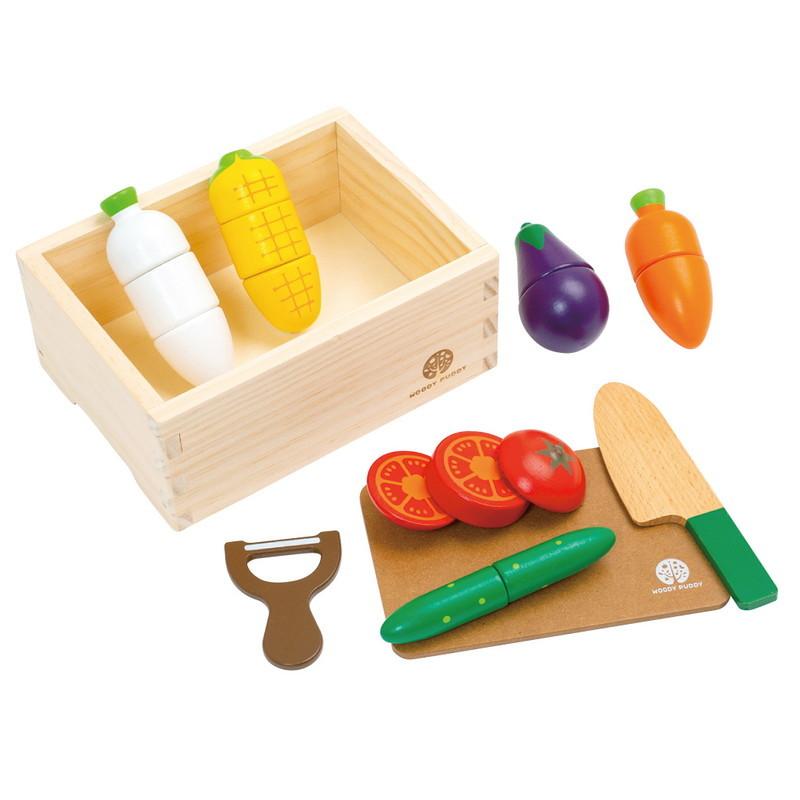 無印良品 ままごとキッチン 木製野菜セット知育玩具