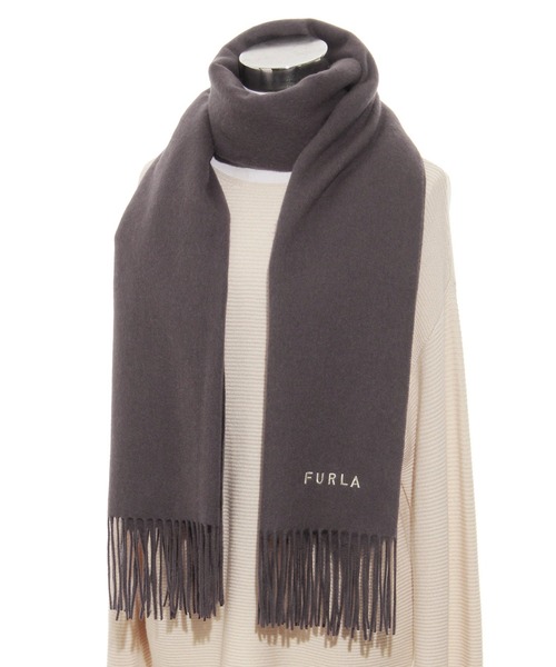 新品 フルラ カシミヤ ストール 大判 マフラー ホワイト 洗える