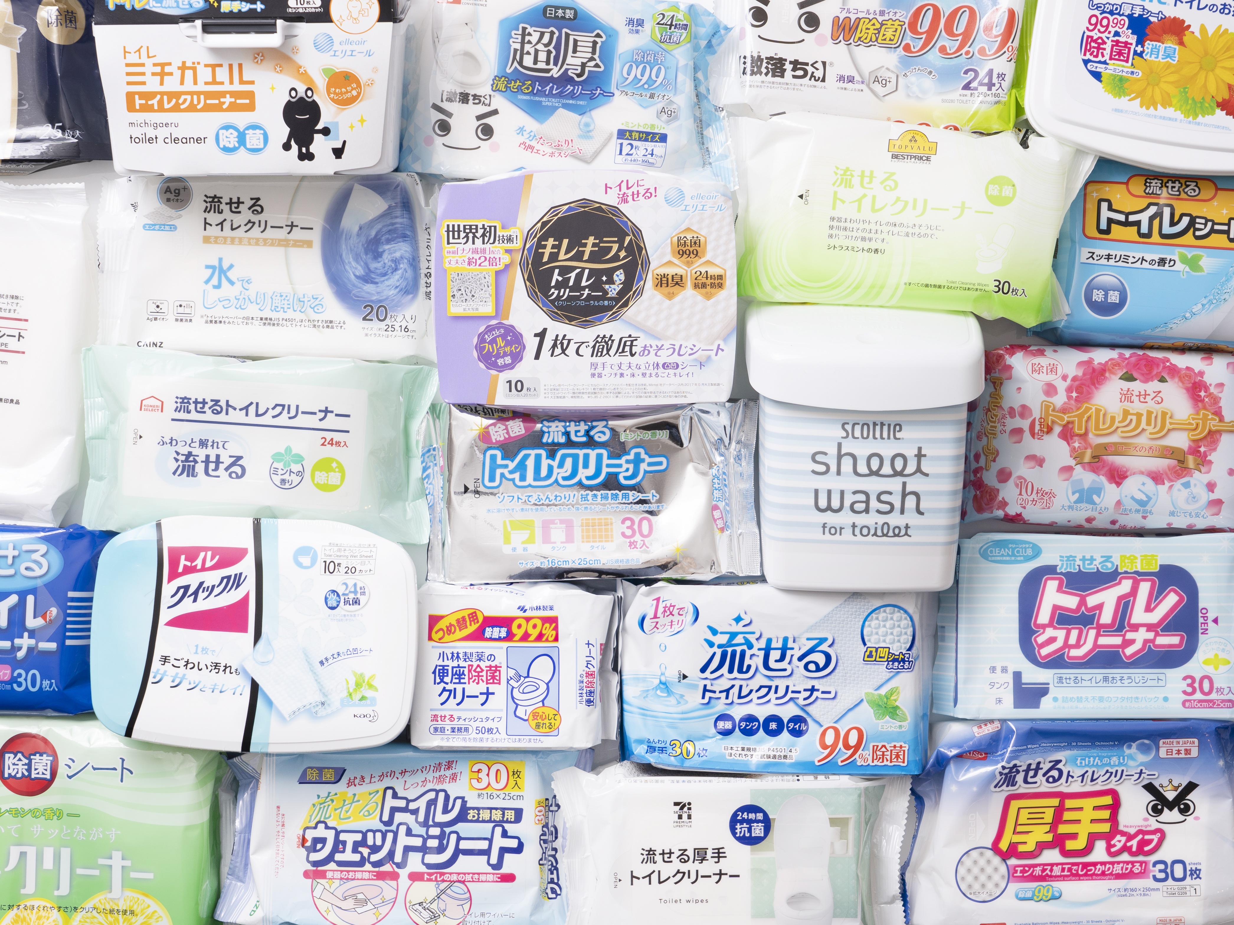 流行のアイテム 日本製紙クレシア スコッティ流せるトイレのお掃除シート詰替２個入×３