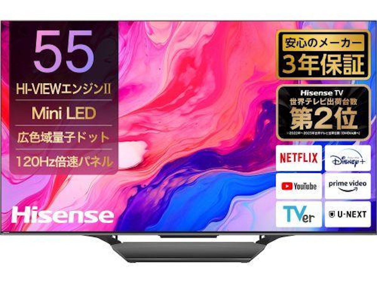Hisense 55E6K 55インチ液晶テレビ 2024年製 ハイセンス 55V型 55E6K 2024年製 ハイセンス 55E6K [55インチ