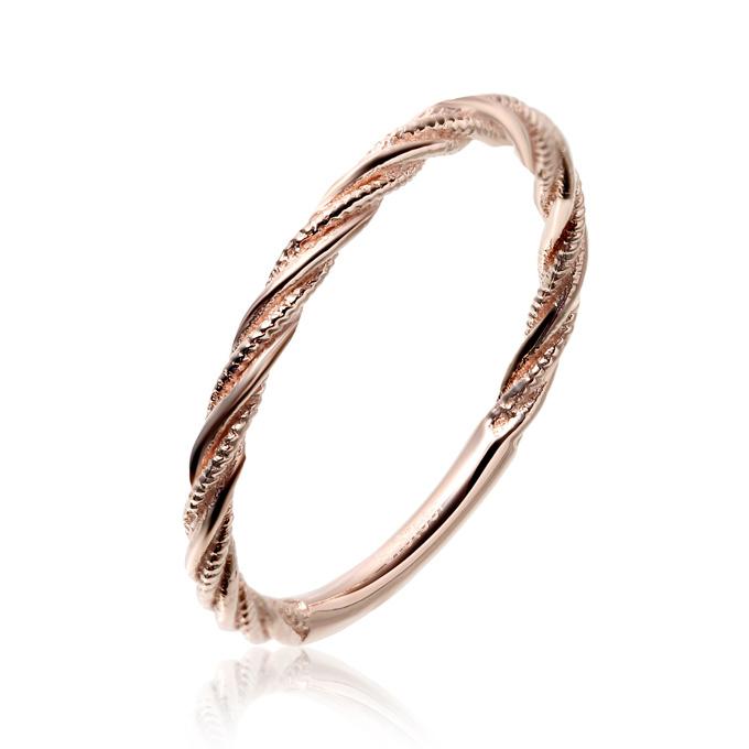 美品！アガット ピンキーリング ピンクゴールド 3号 ピンク