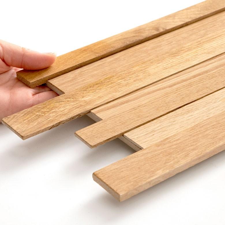 SOLIDeco ウッドウォールパネル オークナチュラル 39枚セット 壁用