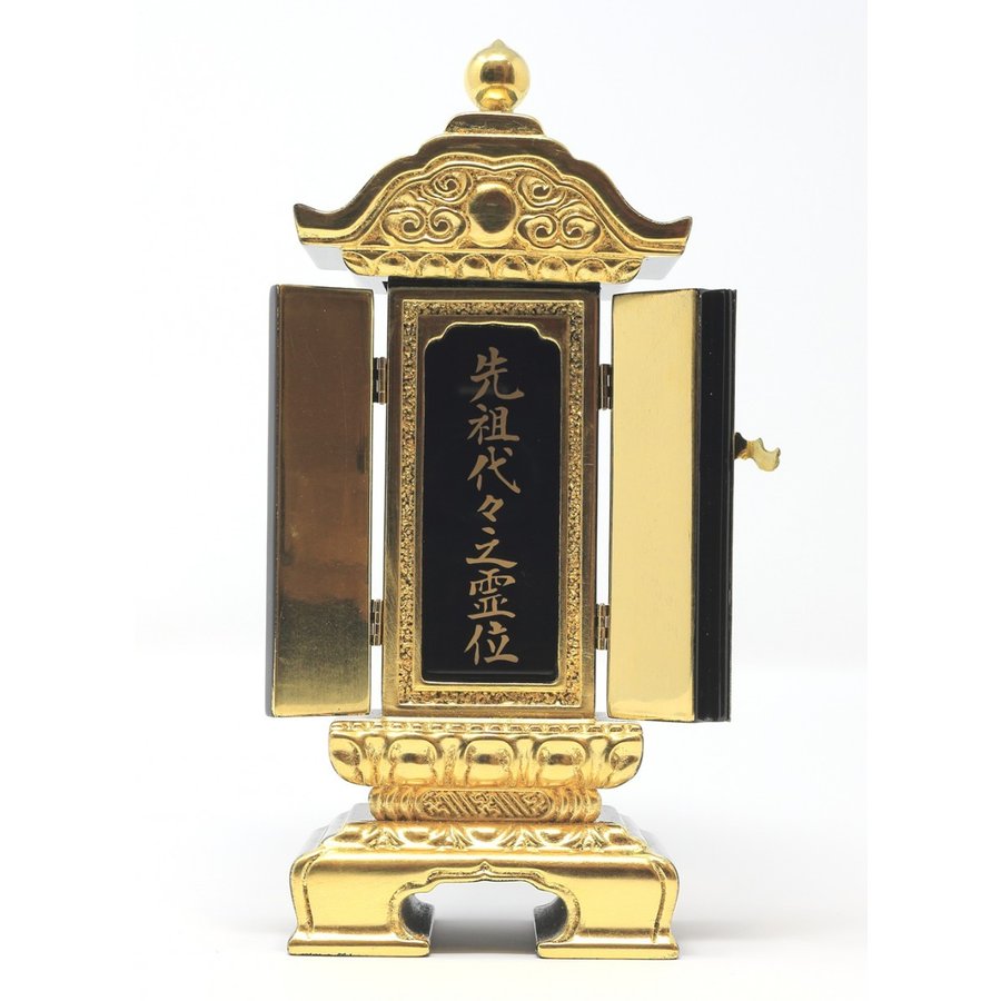仏具 塗位牌 総金 5.0寸 高さ23.8cm はなはだしく