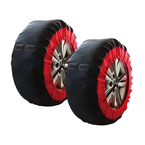 自動車用品 タイヤチェーン 亀甲型 ジャッキアップ不要 195/80R15 (195/80/15 195-80-15 195/80-15) 新チェーン規 装着カンタン！ジャッキアップ不要のタイヤチェーンのおすすめ