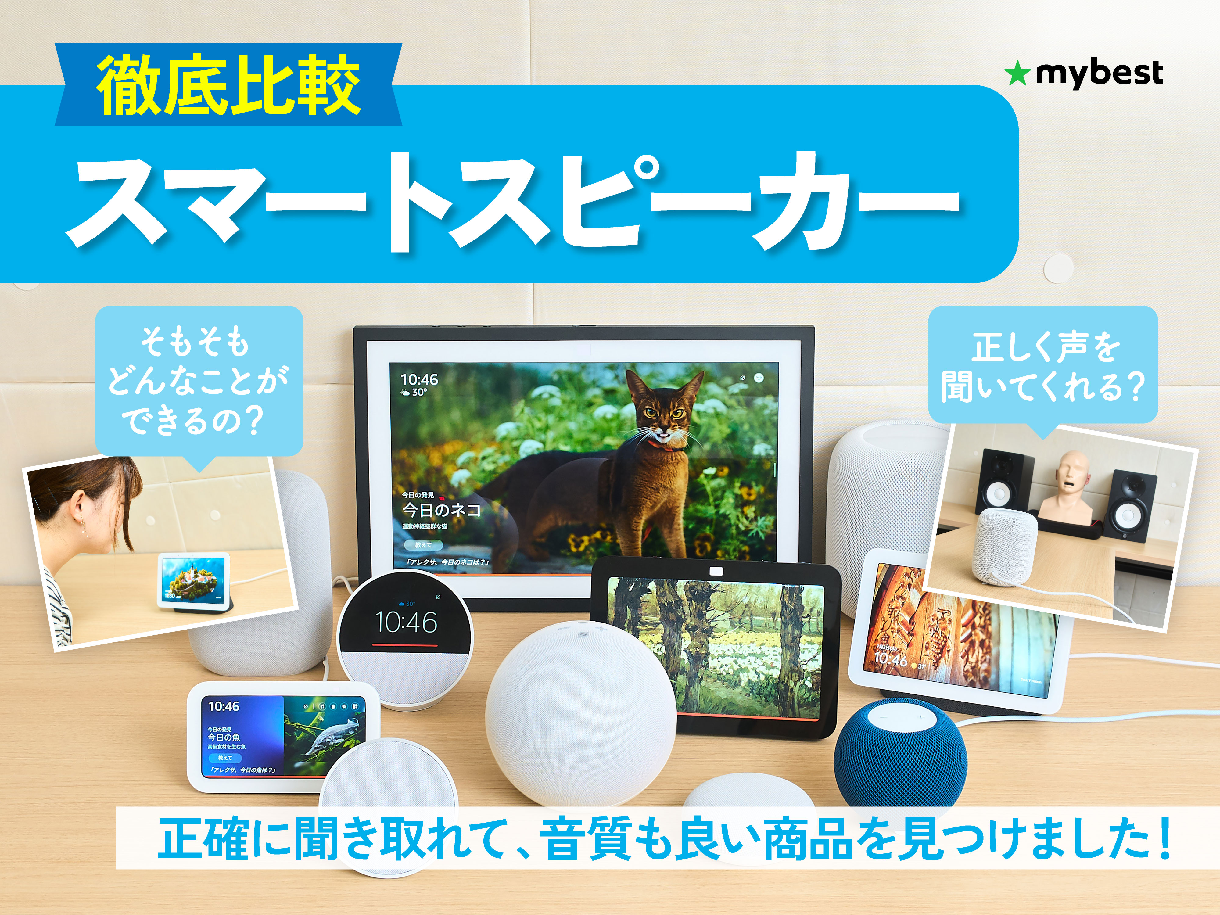 ホワイト スマートスピーカー メッシュデザイン スマートスピーカー メッシュデザイン ホワイト 【徹底比較