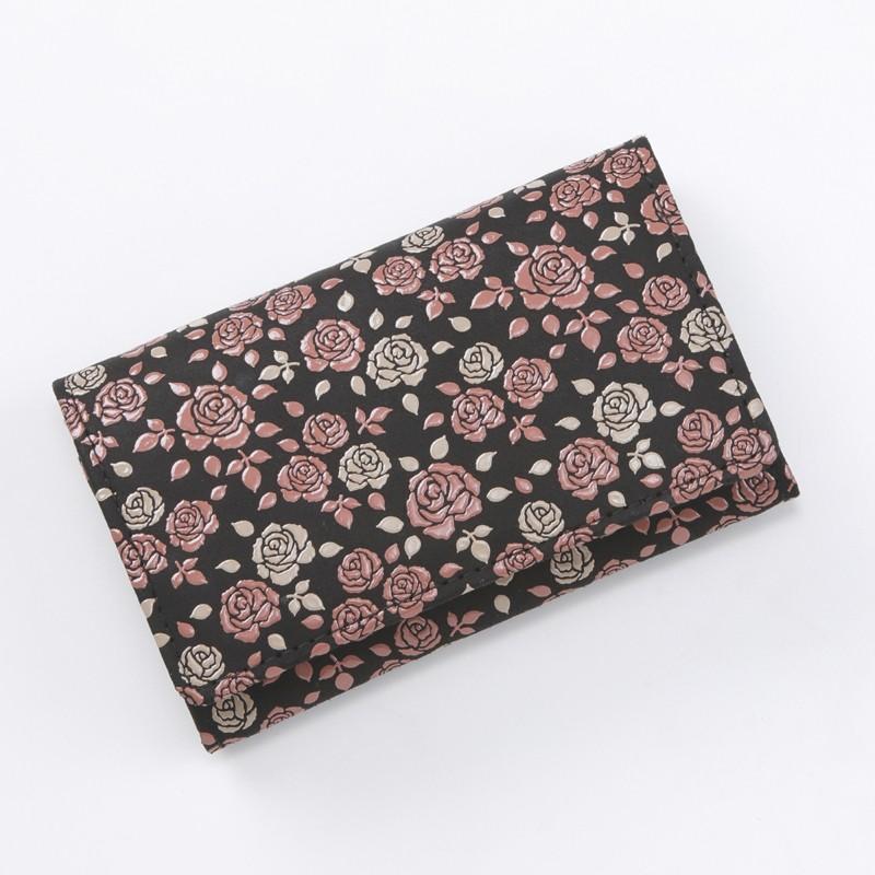 新品未使用】 印傳屋 名刺入れ 本燻 三本縞 新品未使用】 印傳屋