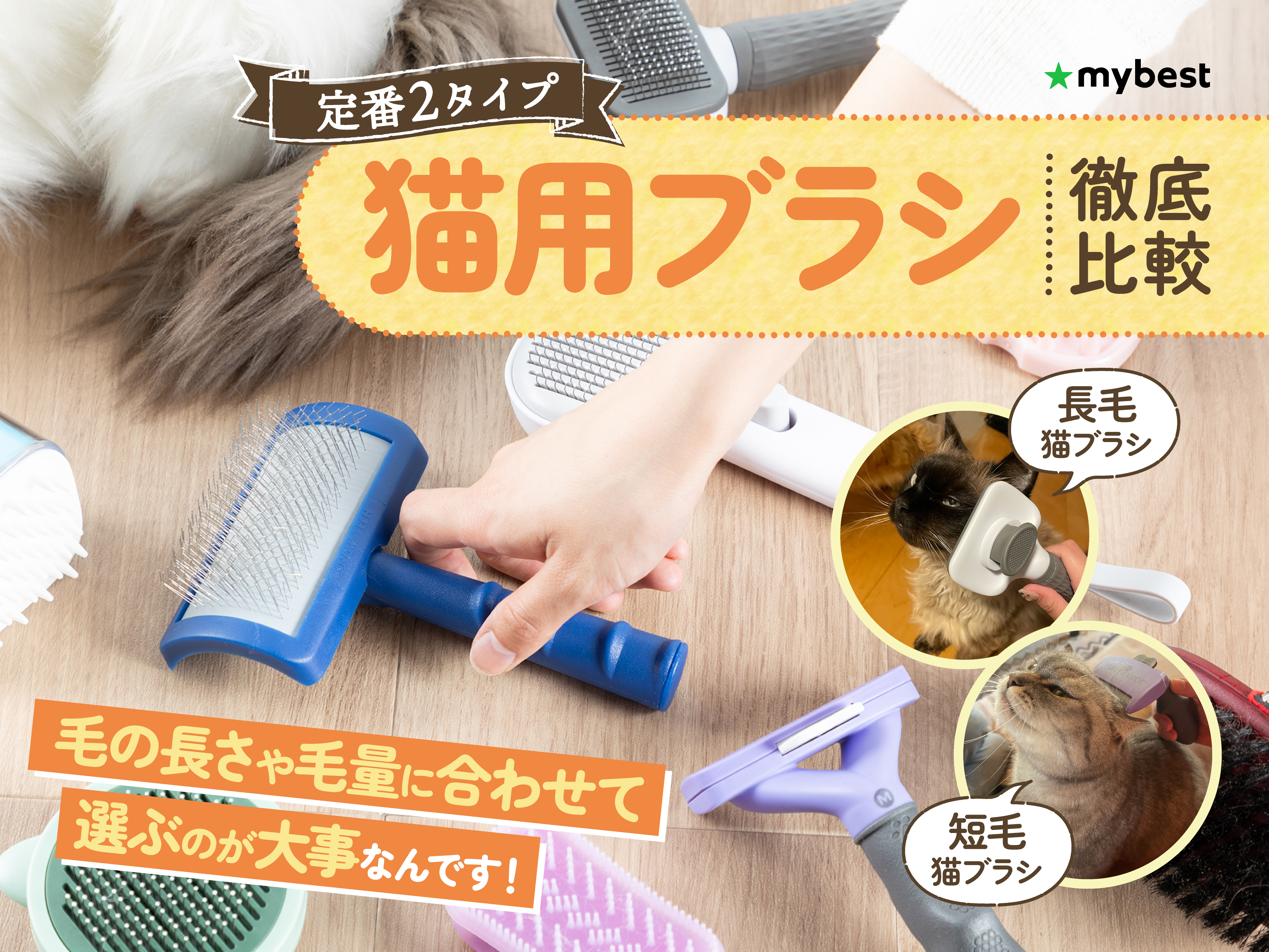 BIOGANCE ピンブラシ スリッカブラシ2本