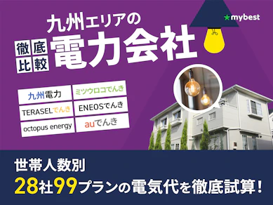 九州の電力会社おすすめランキング【28社で電気代が最も安いのはどこ?2026年5月】