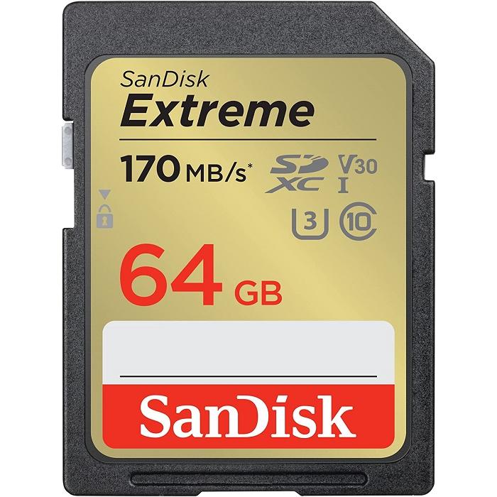 Sandisk Extreme SDXCメモリーカード SDSDXV2-064G-GNCINを検証