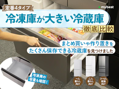 冷凍庫が大きい冷蔵庫のおすすめ人気ランキング【2026年1月】