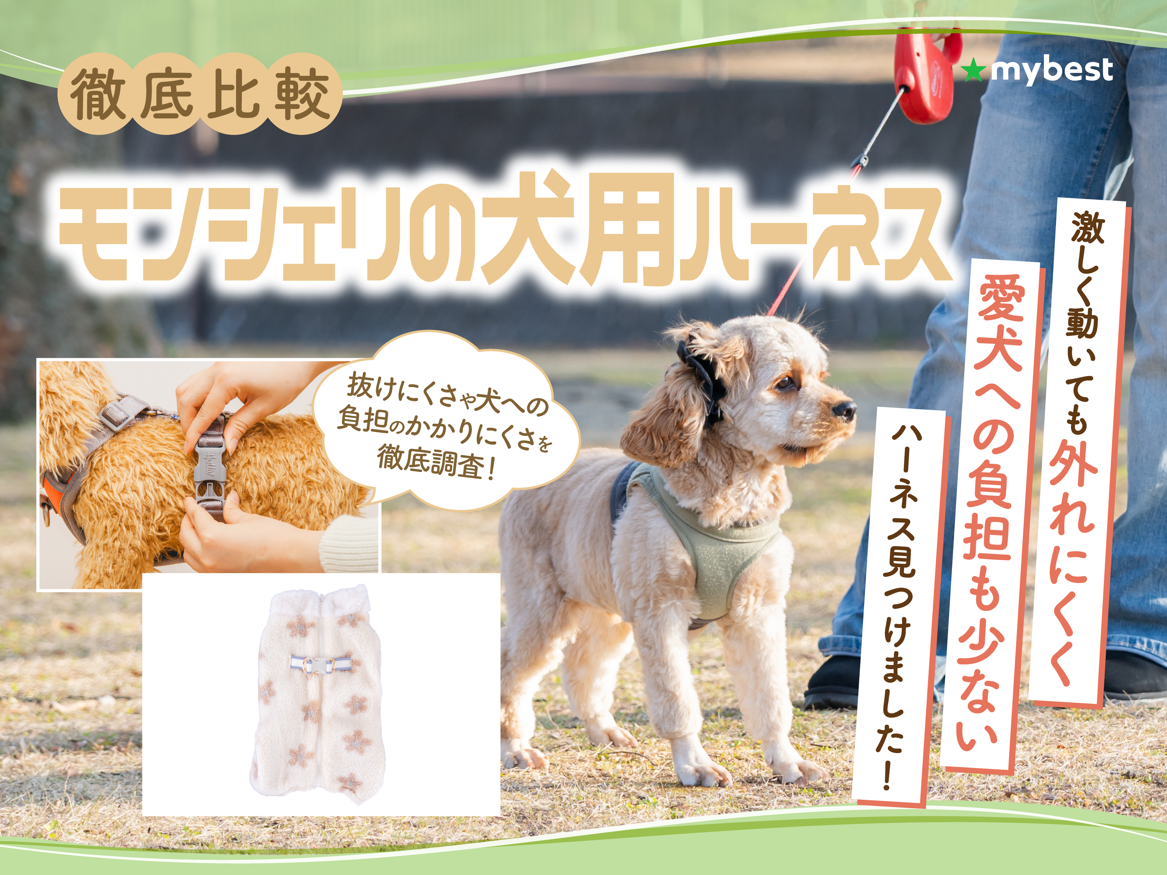 徹底比較】モンシェリの犬用ハーネスのおすすめ人気ランキング【2026年