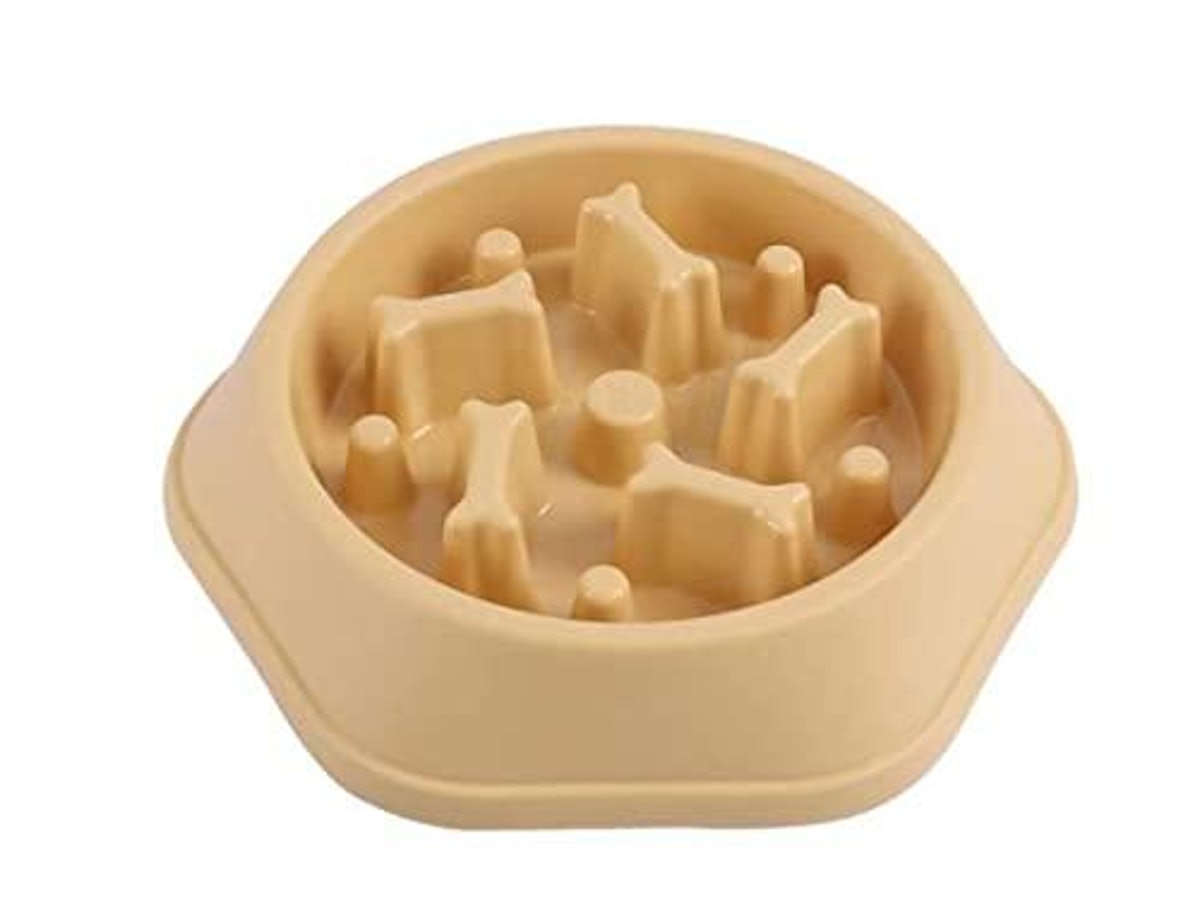 フードボール ペット用食器 4つの食器付き 木製と金属製、中 フードボール ペット用食器 4つの食器付き 木製と金属製、中