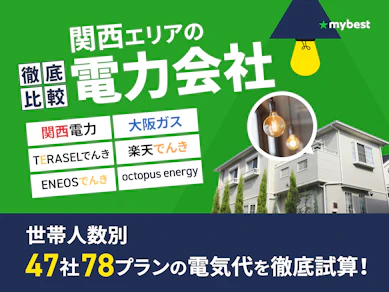 関西の電力会社おすすめ比較ランキング【世帯人数ごとに47社78プランで最安の電気代を紹介!関電より安いのは?2026年9月】