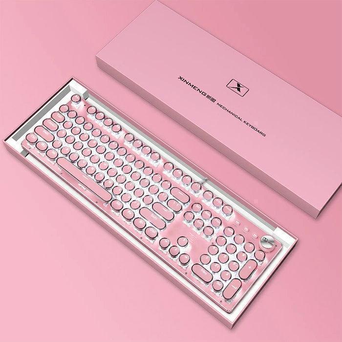 キーボード　かわいい　ピンク　打鍵音 キーボード かわいい ピンク 打鍵音