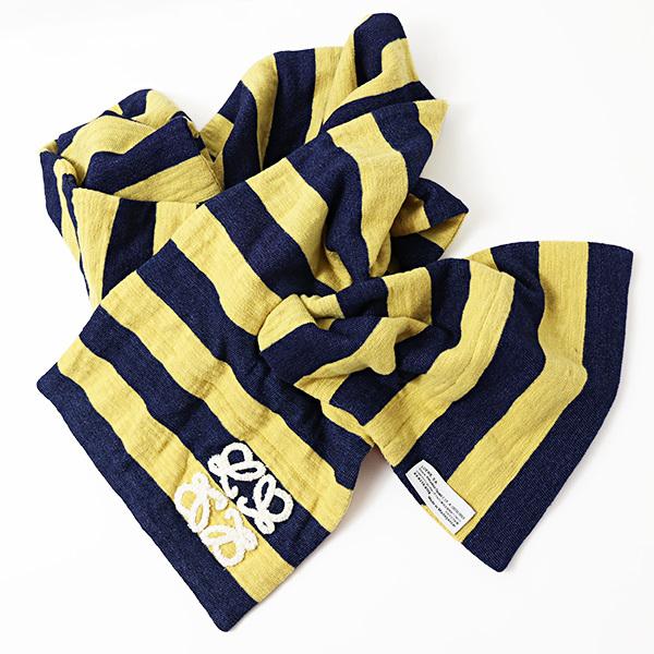 ロエベの暖かい素敵なマフラー ロエベ】バイカラー スカーフ (ウール&カシミヤ) (LOEWE