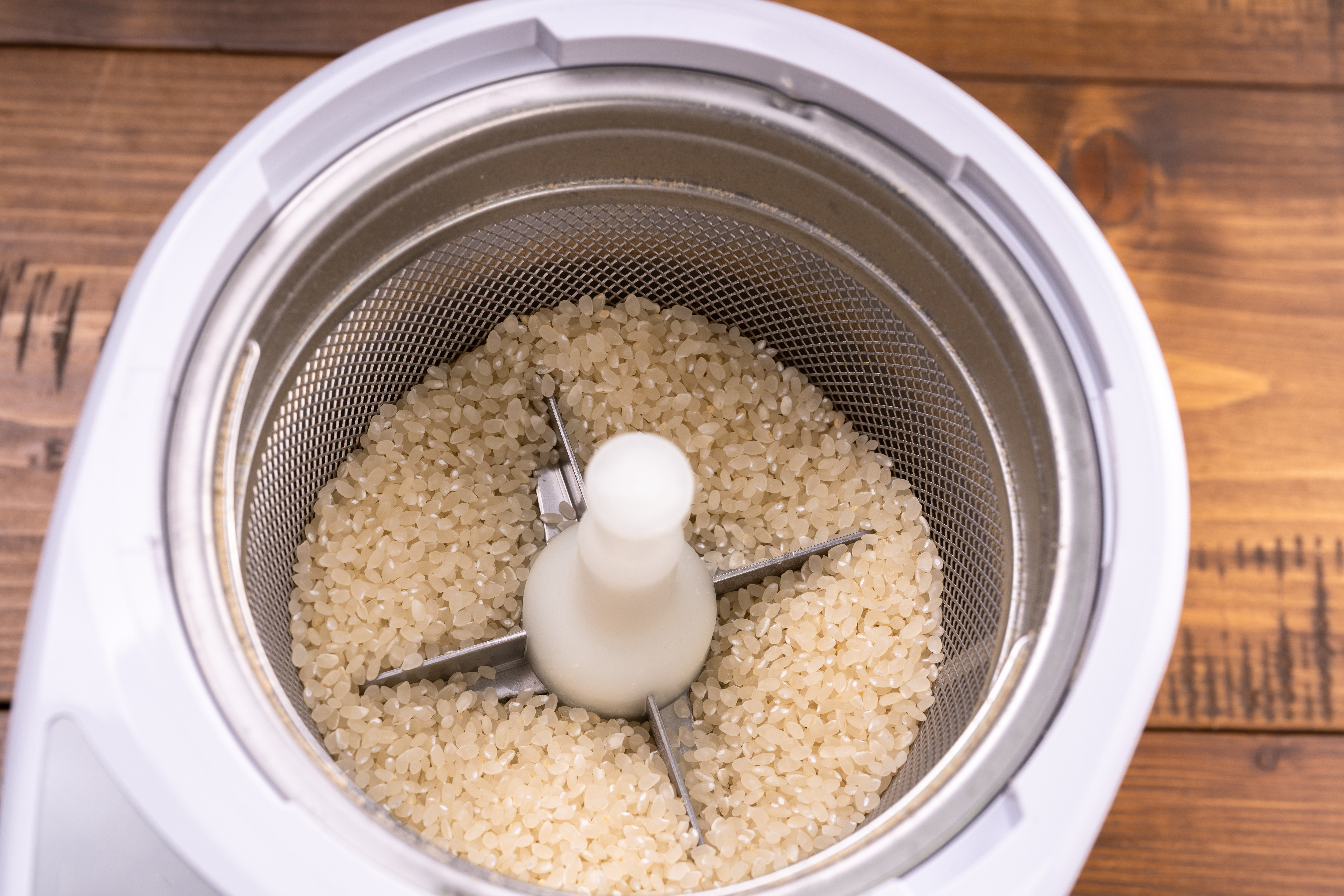 TWINBIRD 精米機 クリーム色、可動品 コンパクト精米器 – ツインバード