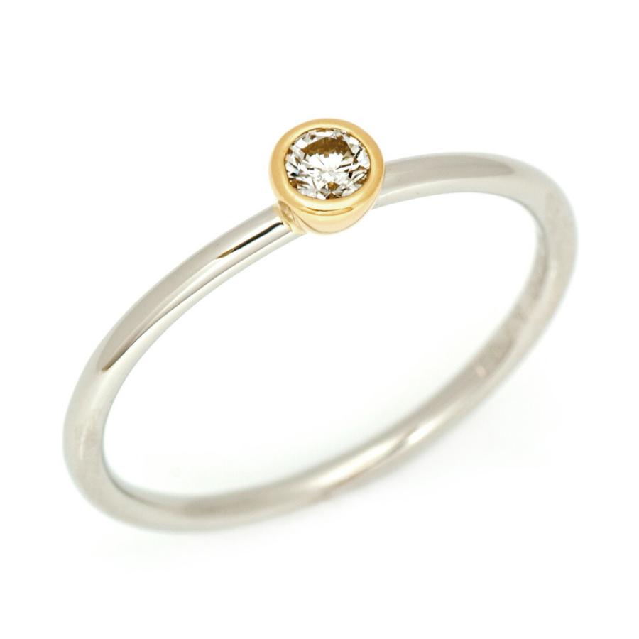 K18WG 18金ホワイトゴールド天然ダイヤモンド0.40 リング 指輪10号半