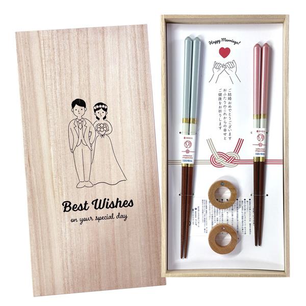 花柄純銀箸セット 木製ボックス付き 花柄純銀箸セット 木製ボックス付き