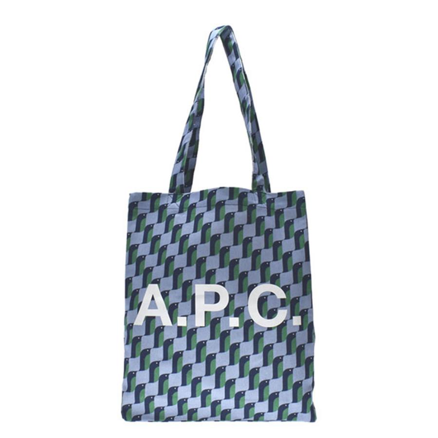 人気定番A.P.C. トートバッグ　タイガープリント　APC アーペーセー　デニム　ロゴ トートバッグ