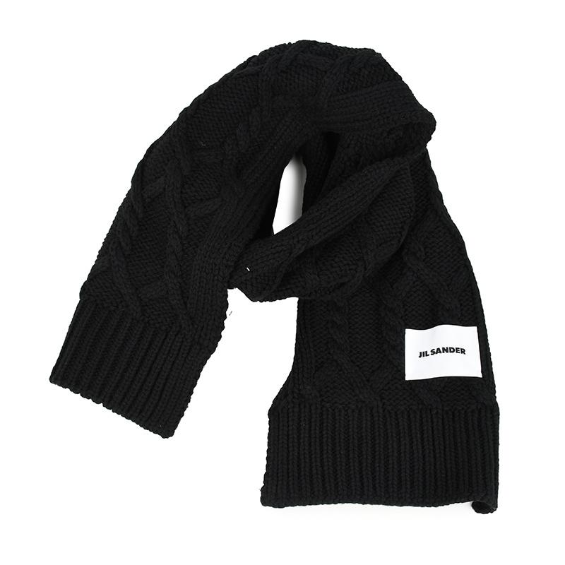 【美品】ジルサンダー　マフラー　ブラック　JIL SANDER 楽天市場】ジルサンダー JIL SANDER マフラー レディース